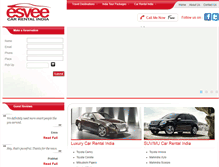 Tablet Screenshot of esveecarrentalindia.com